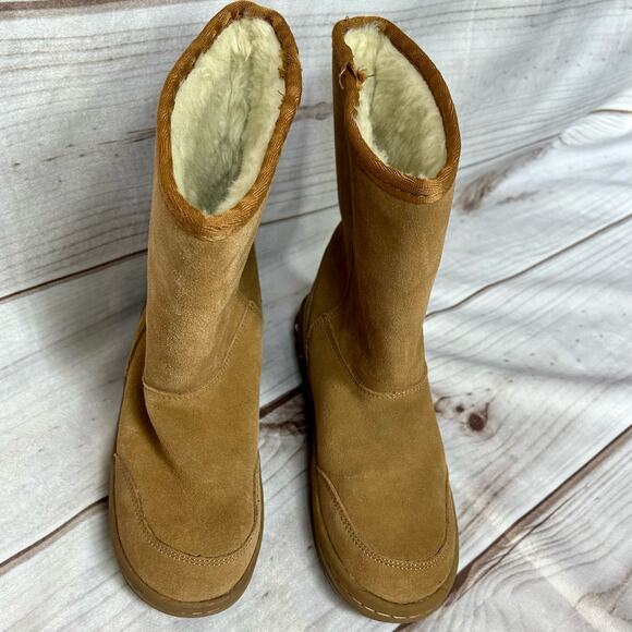 Bass boots leather suede soft wool shearling liner warm winter Outdoor size 6 - Picture 9 of 10